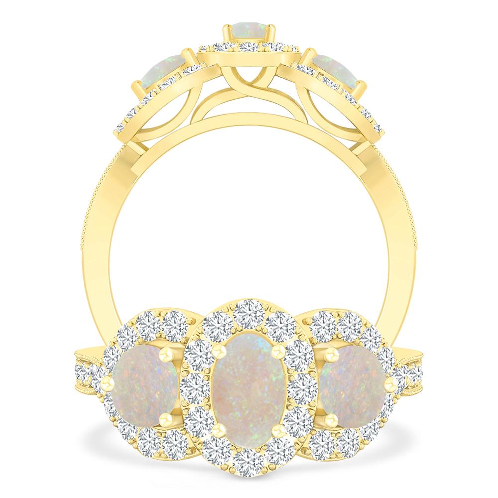 Yellow Gold - Opal
