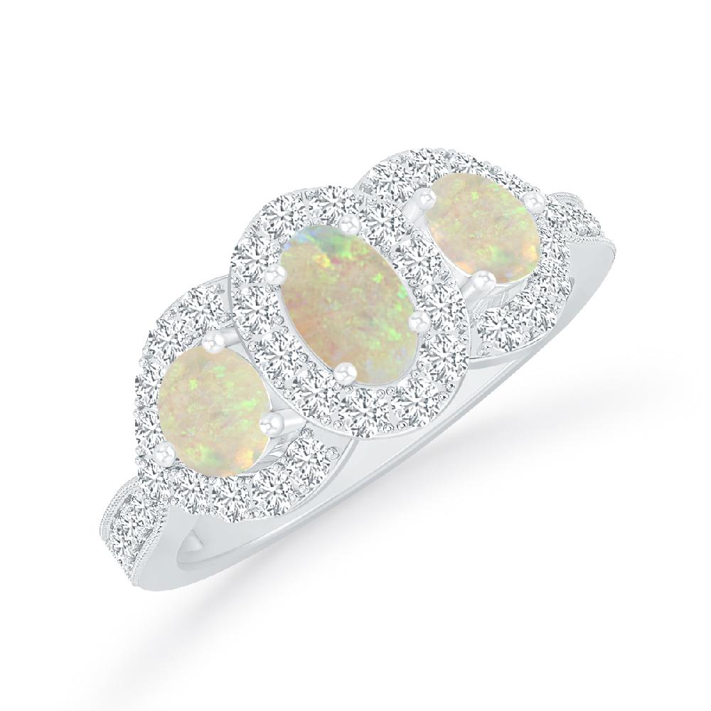 White Gold - Opal
