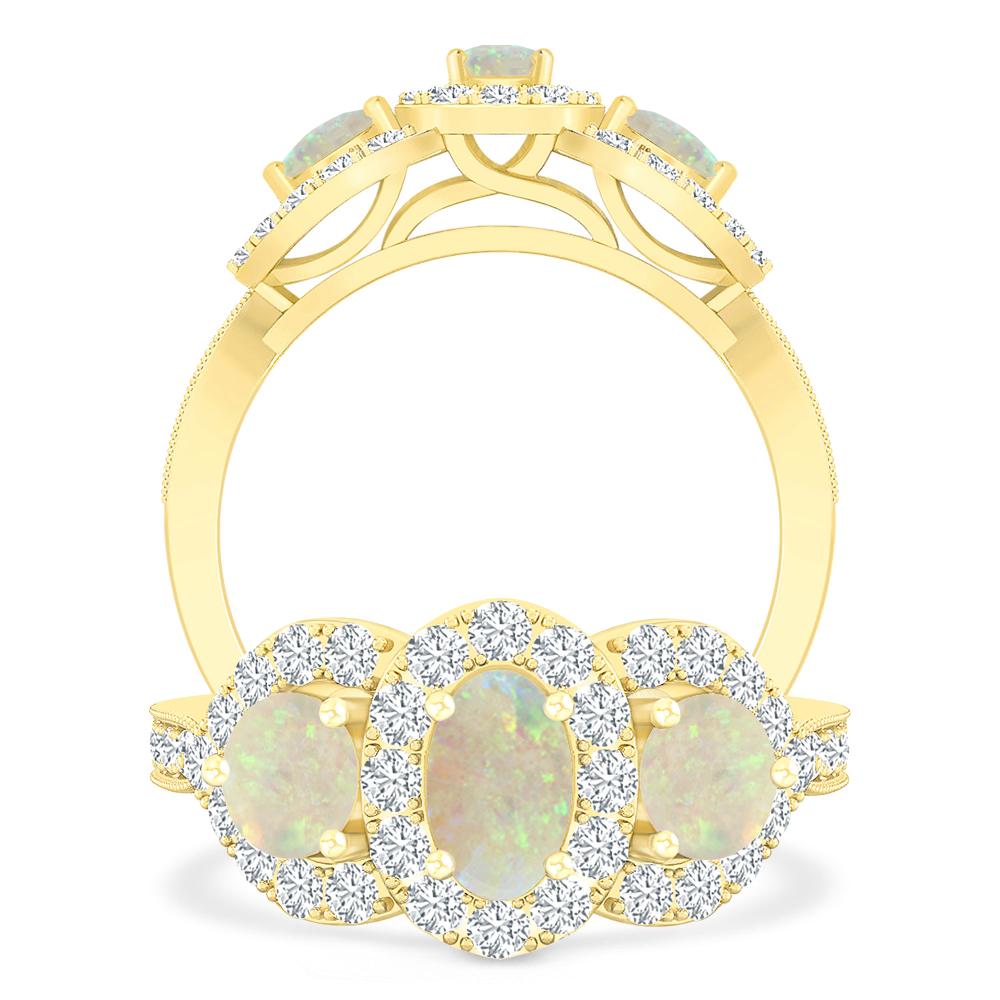 Yellow Gold - Opal