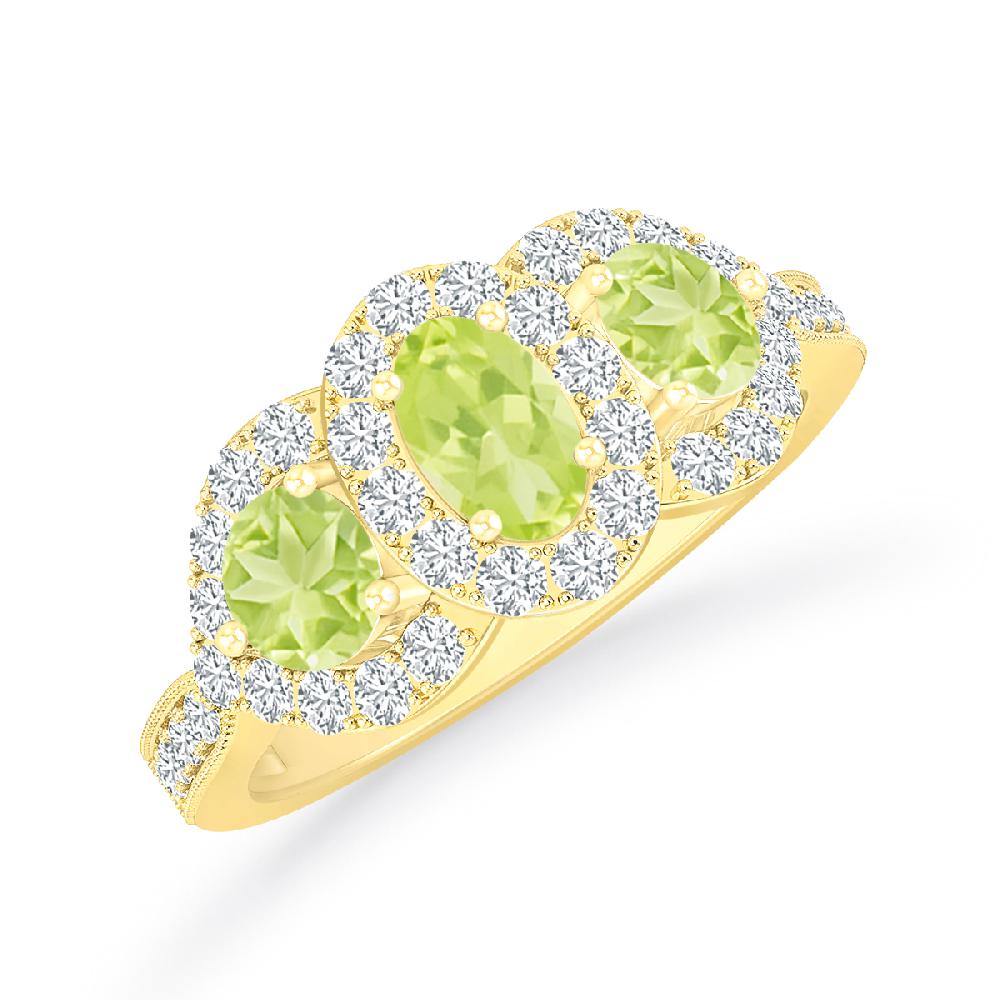 Yellow Gold - Peridot