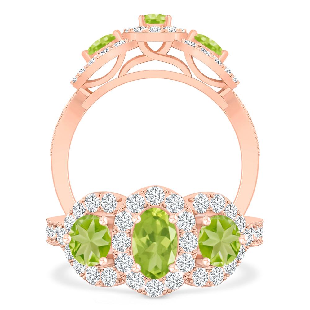 Rose Gold - Peridot