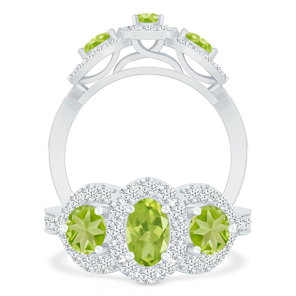 White Gold - Peridot