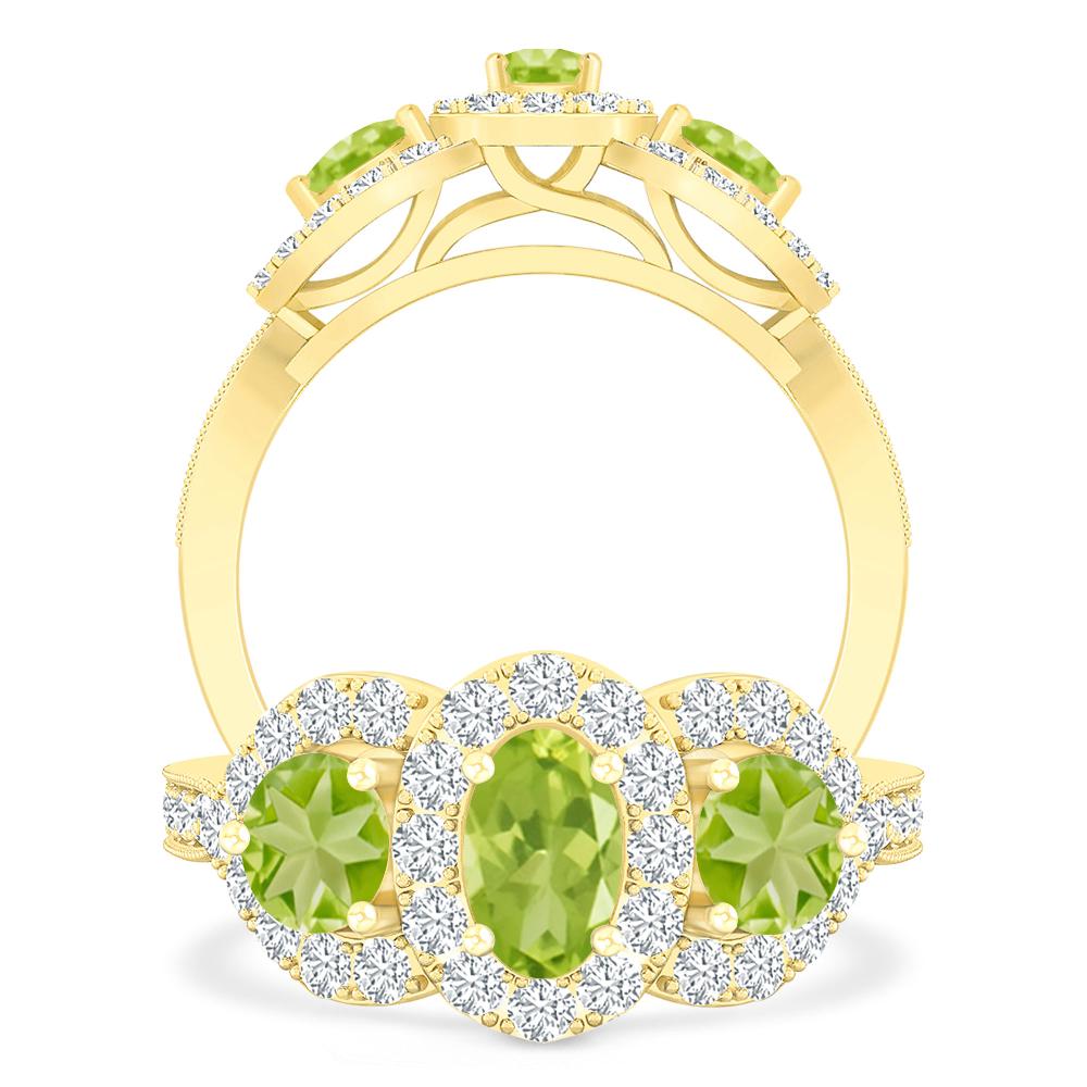 Yellow Gold - Peridot