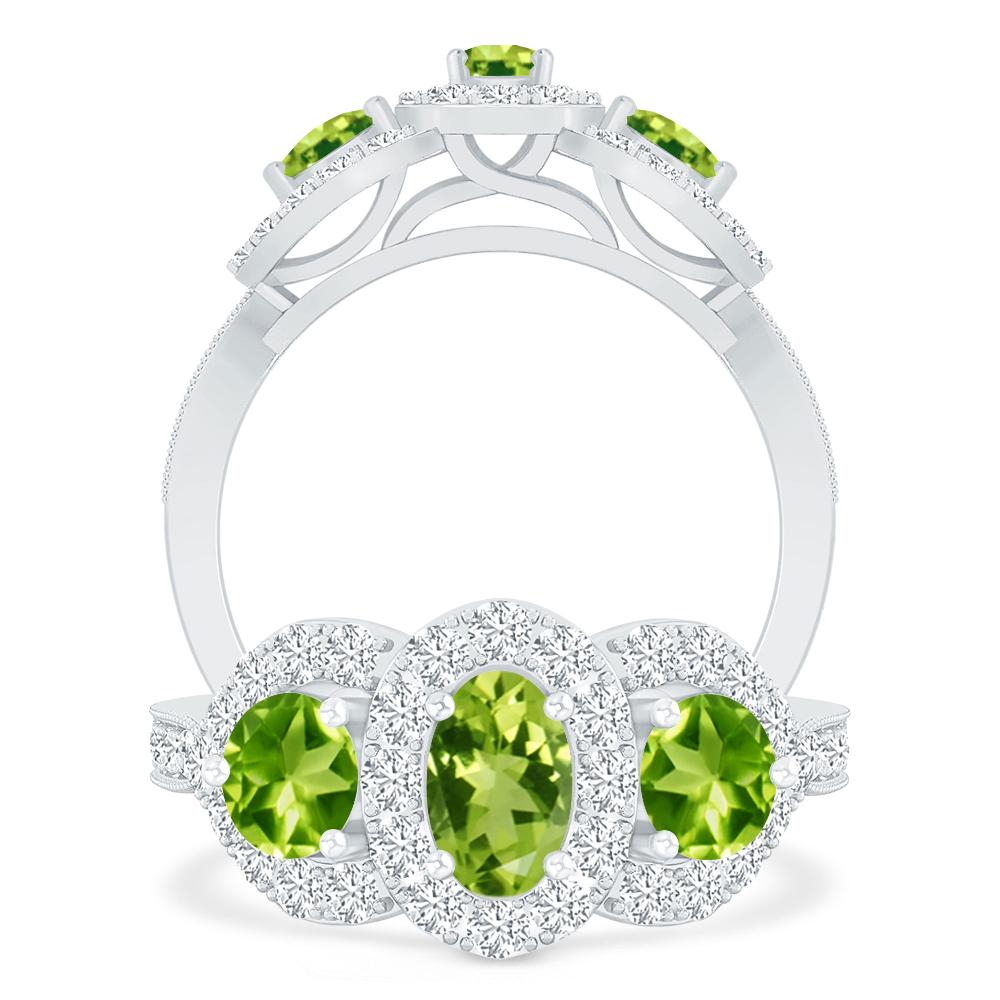 White Gold - Peridot