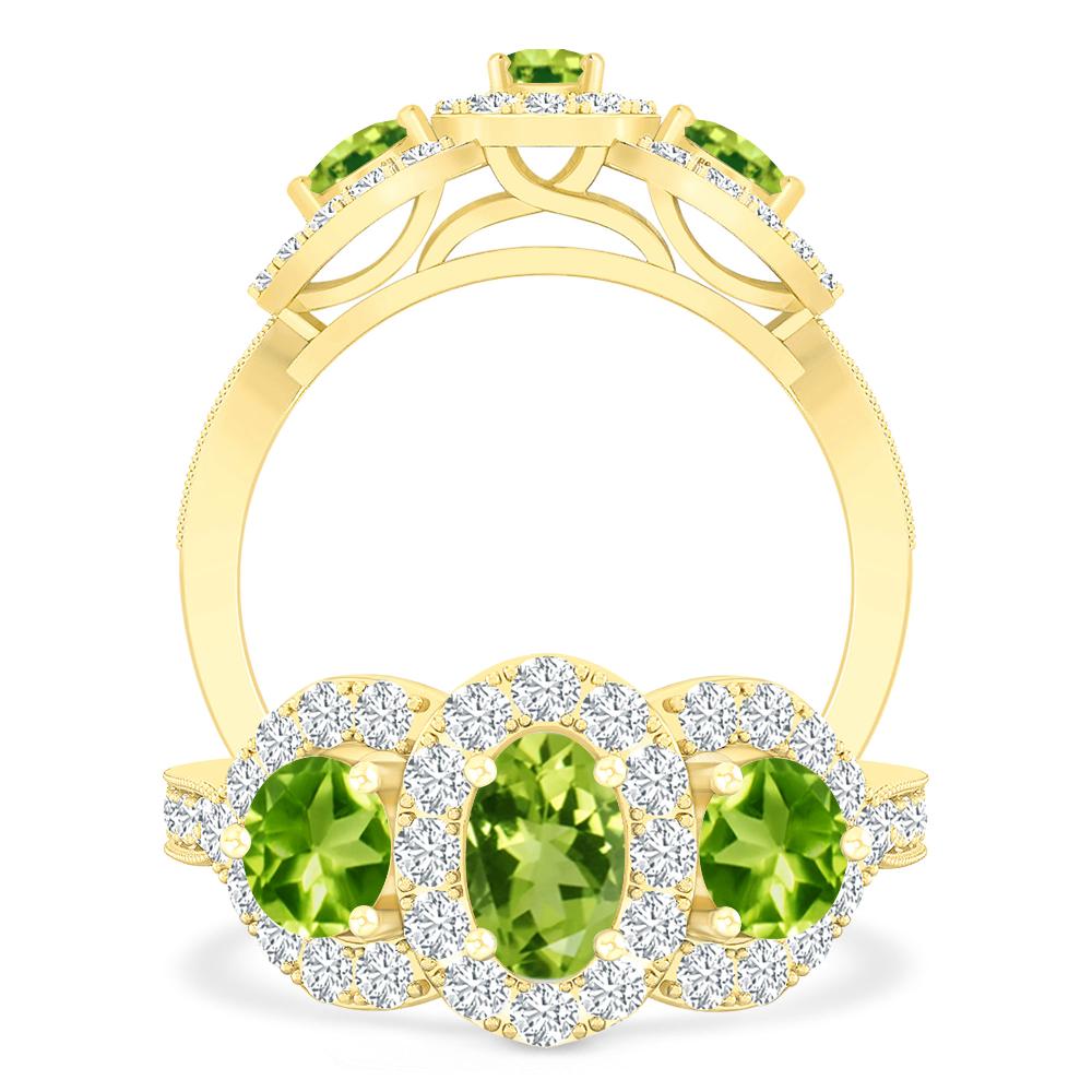 Yellow Gold - Peridot