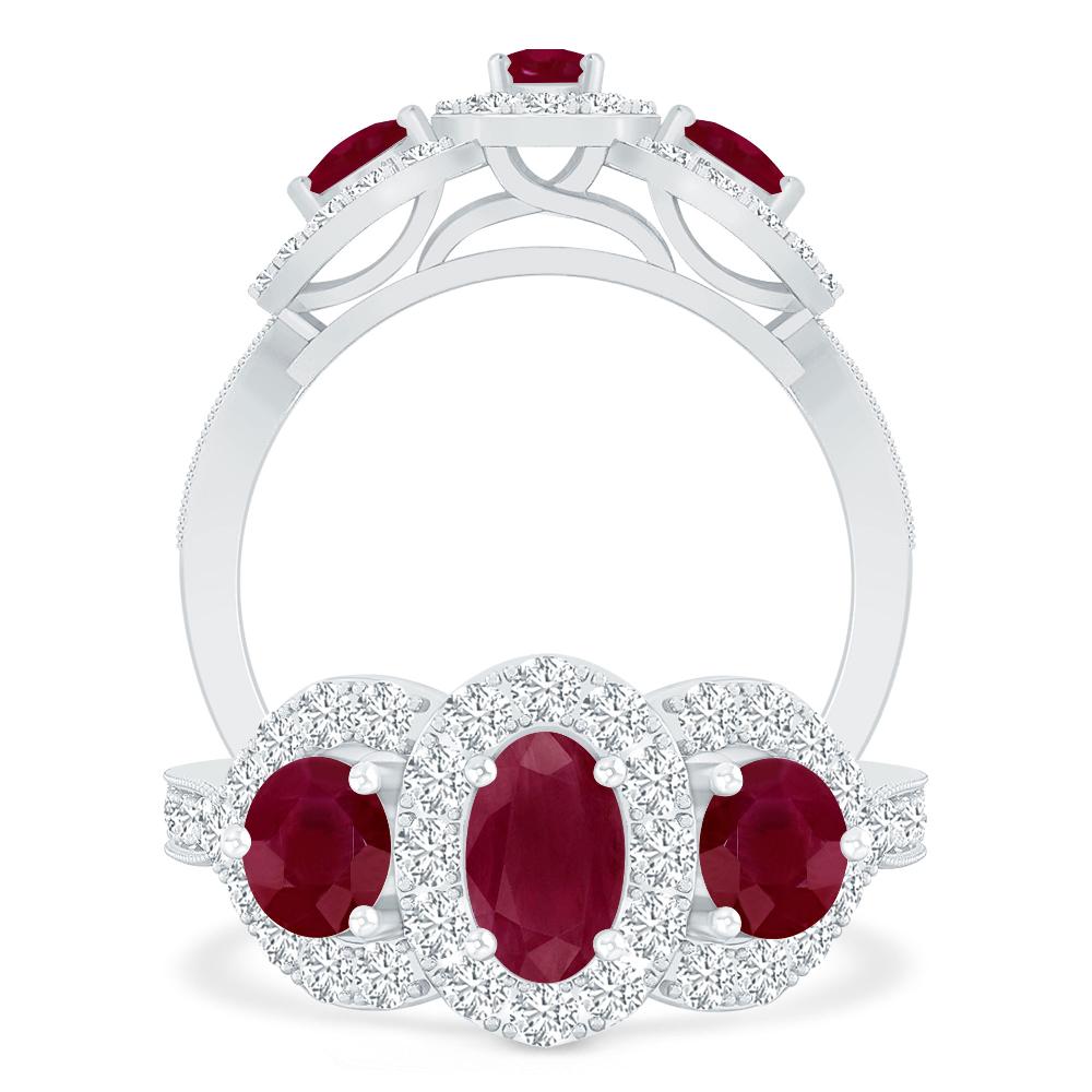 White Gold - Ruby