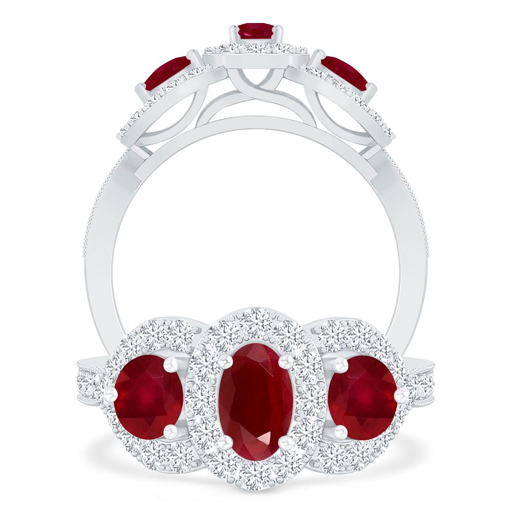 White Gold - Ruby