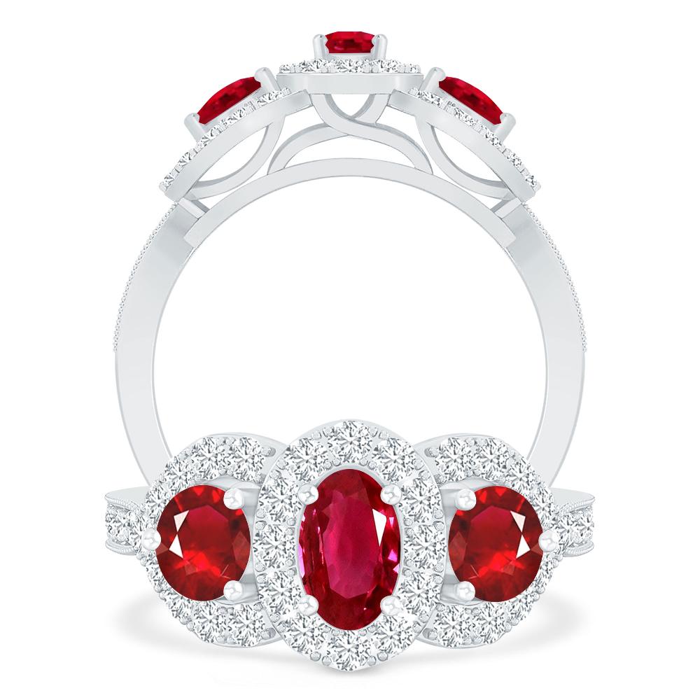 White Gold - Ruby