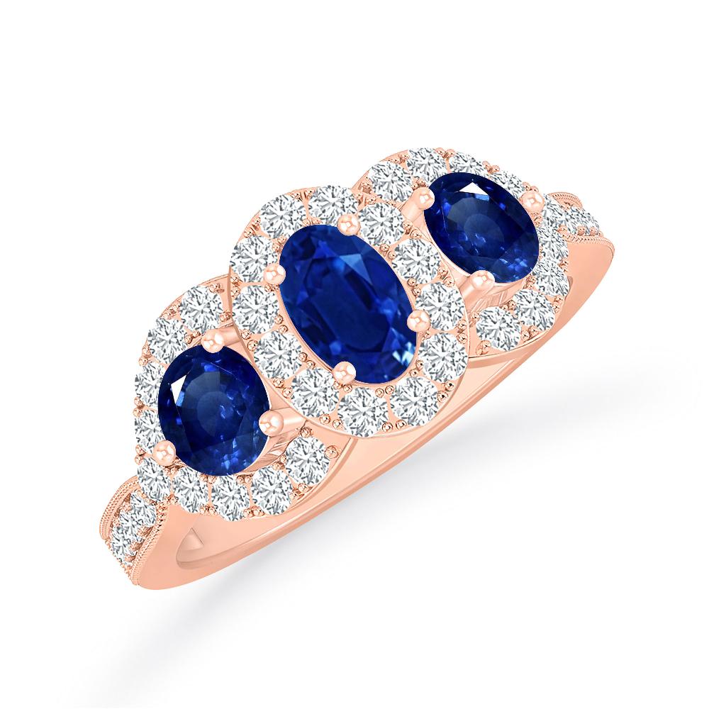 Rose Gold - Sapphire