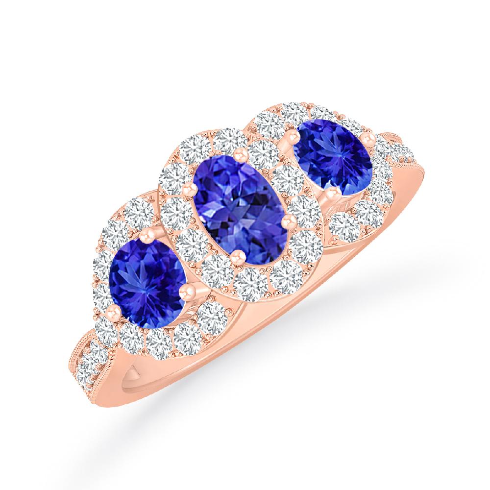 Rose Gold - Tanzanite
