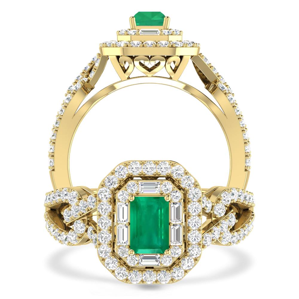 Yellow Gold - Emerald
