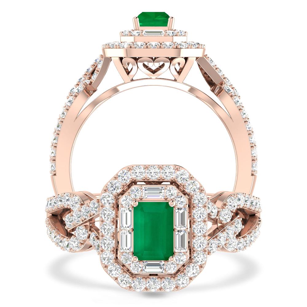 Rose Gold - Emerald