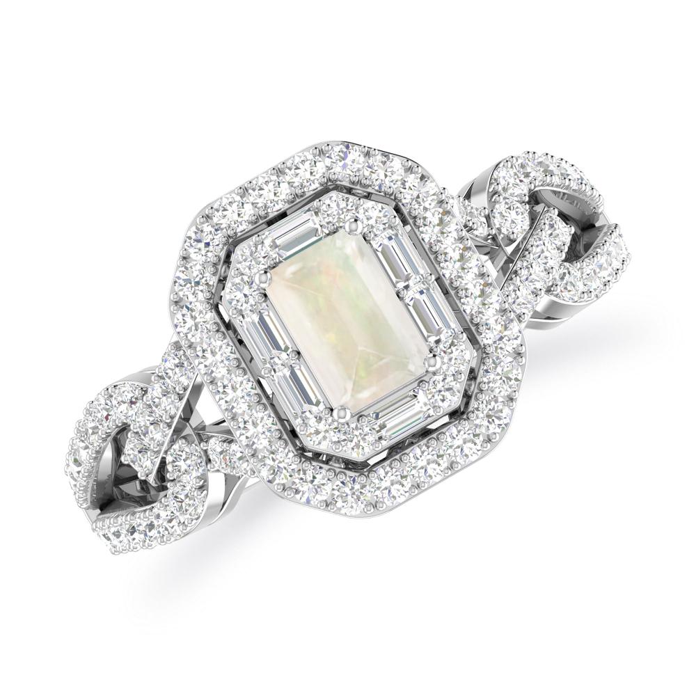 White Gold - Opal