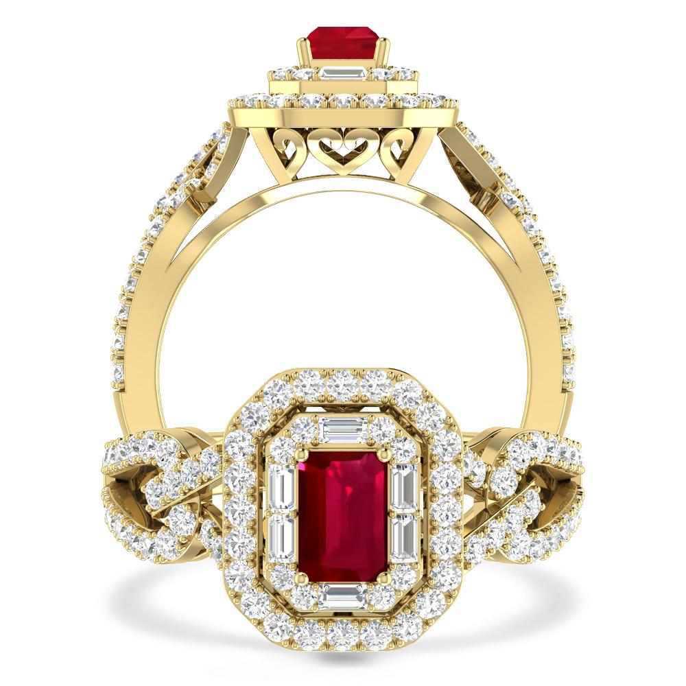 Yellow Gold - Ruby