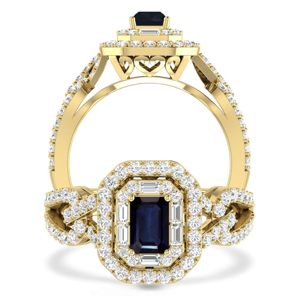 Yellow Gold - Sapphire