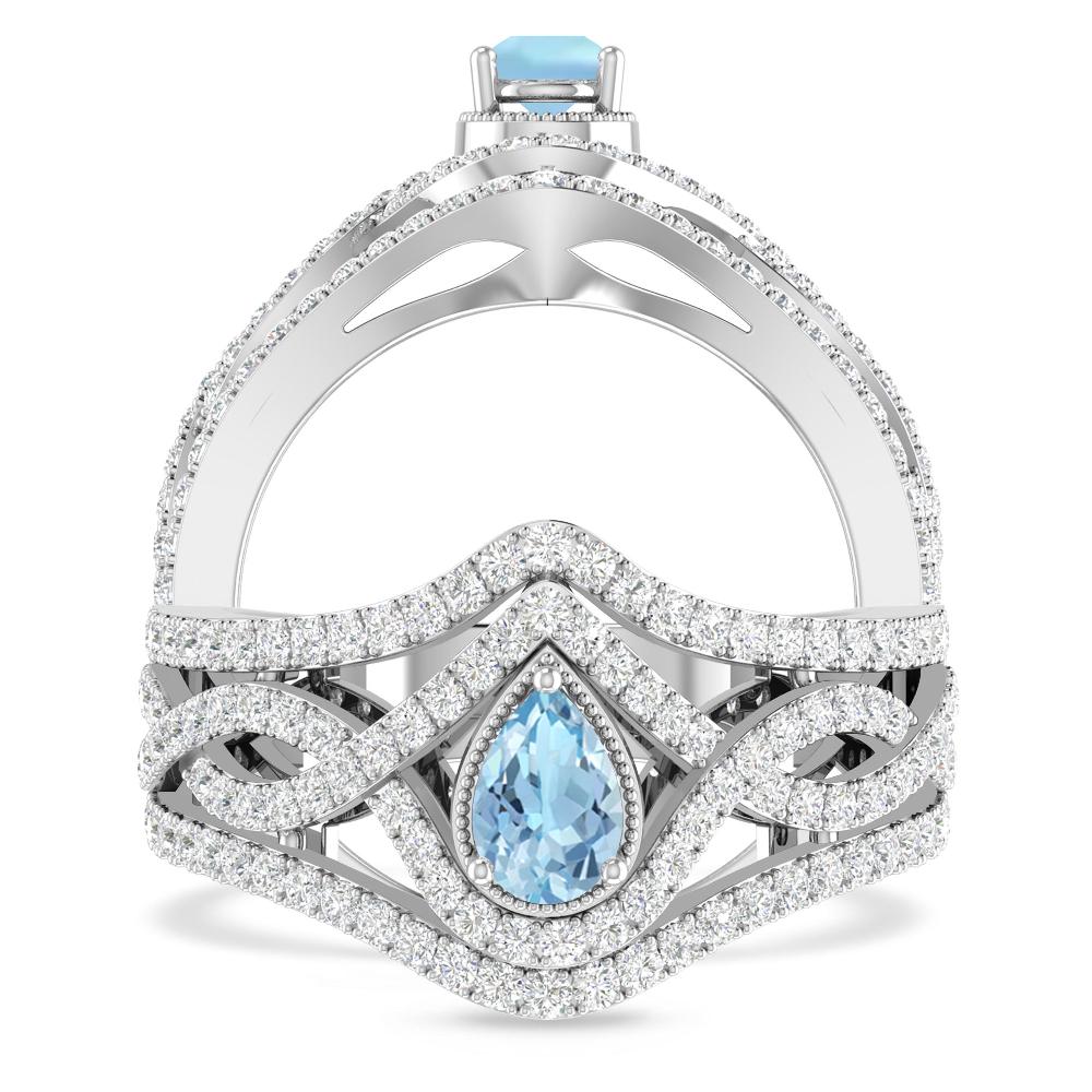 White Gold - Aquamarine