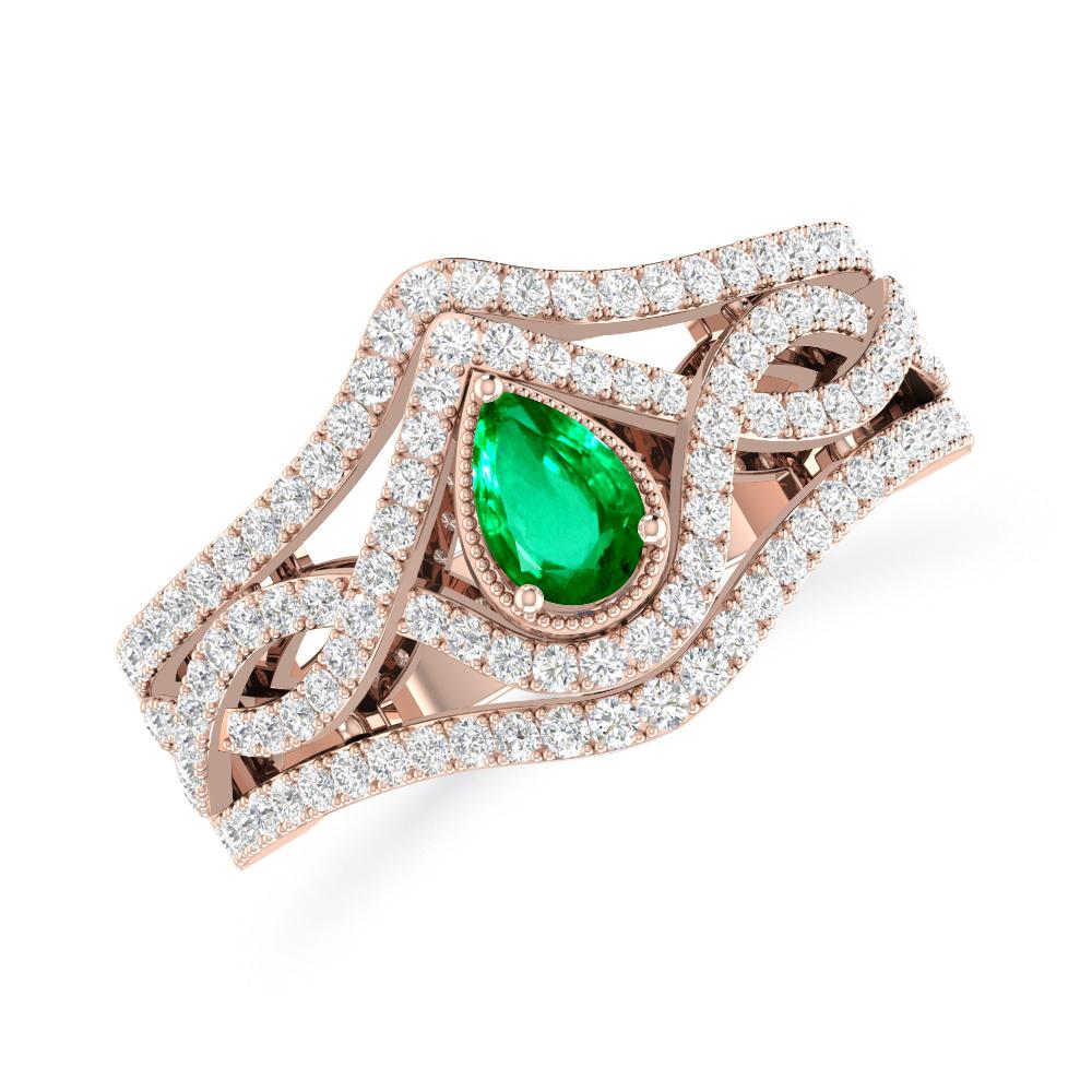 Rose Gold - Emerald