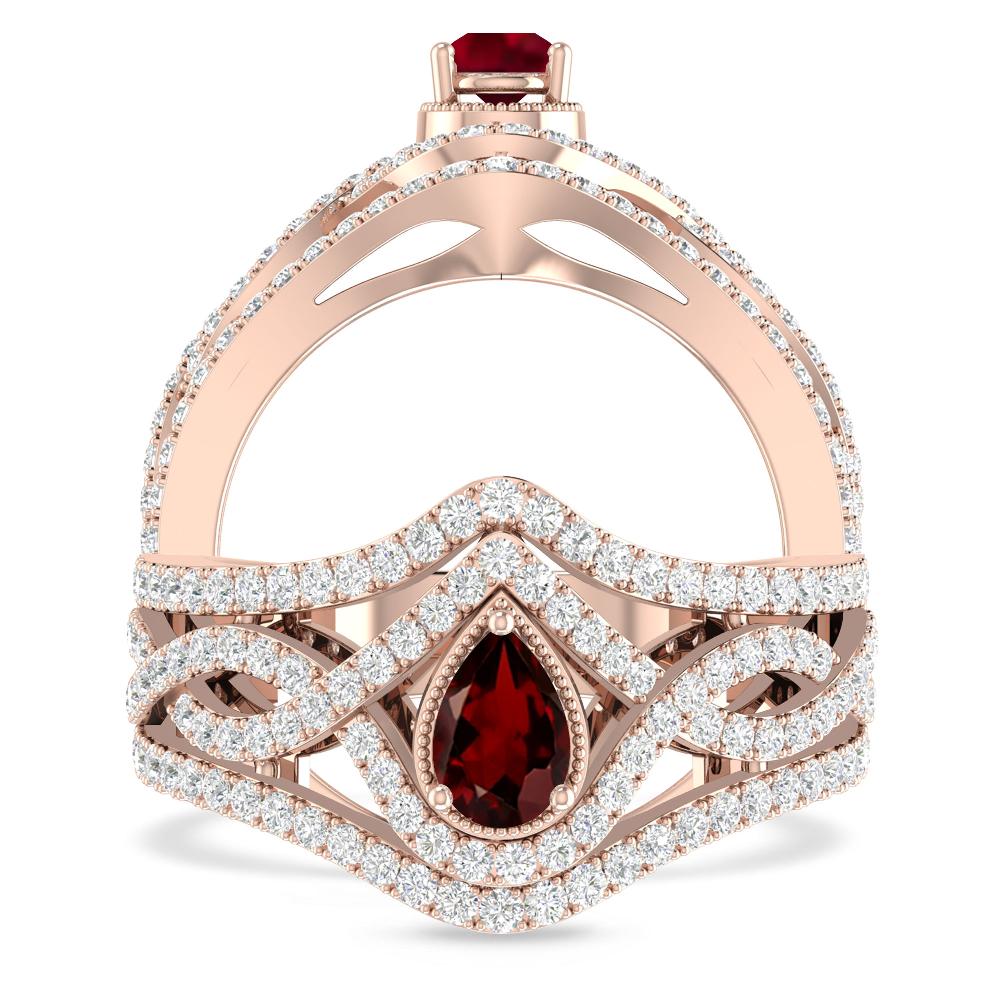 Rose Gold - Garnet