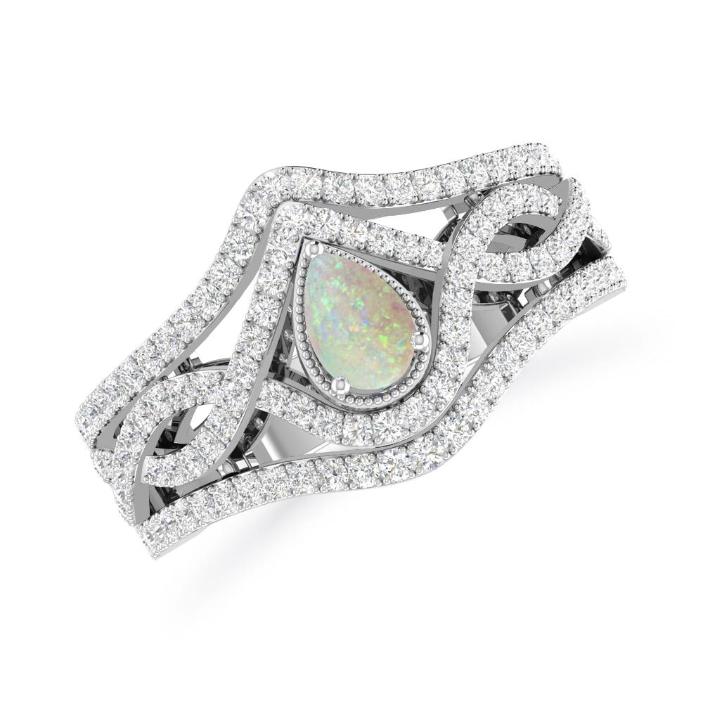White Gold - Opal