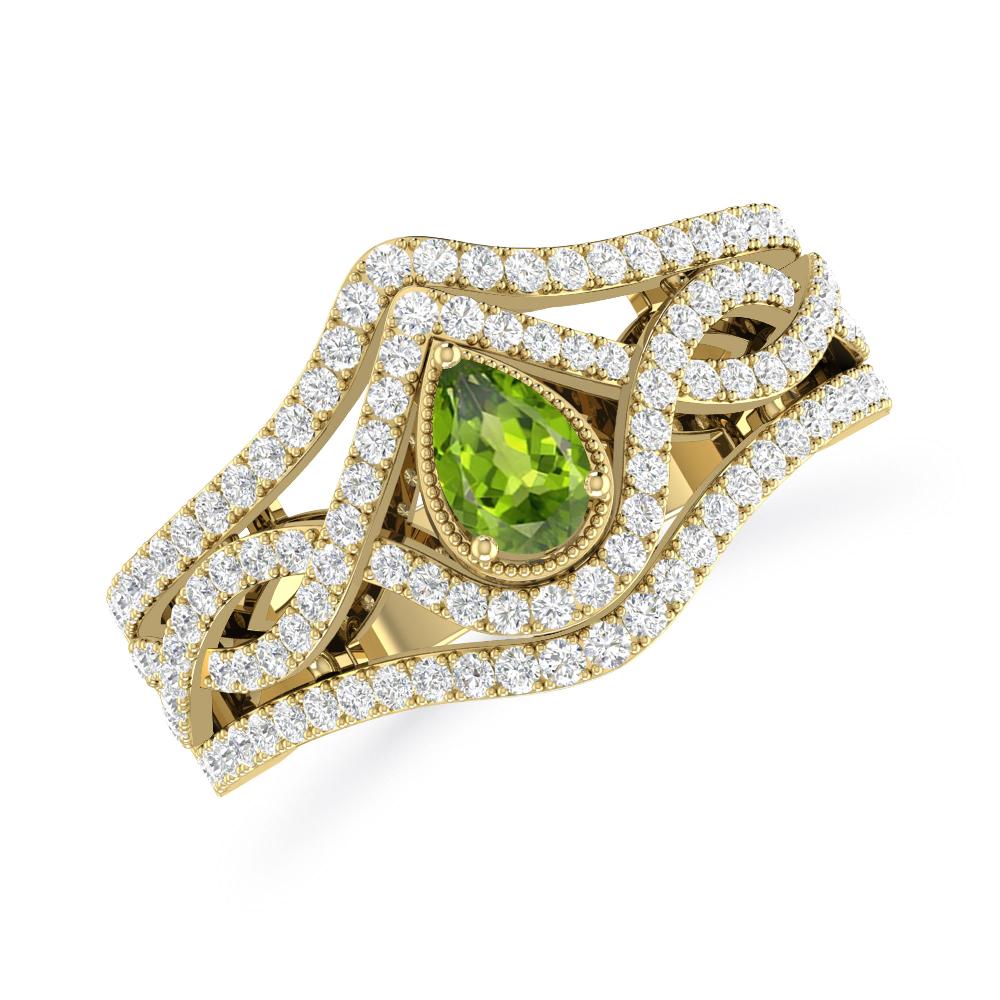 Yellow Gold - Peridot