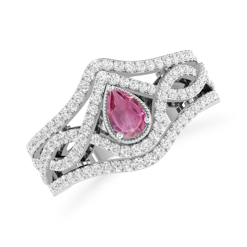 White Gold - Pink Tourmaline