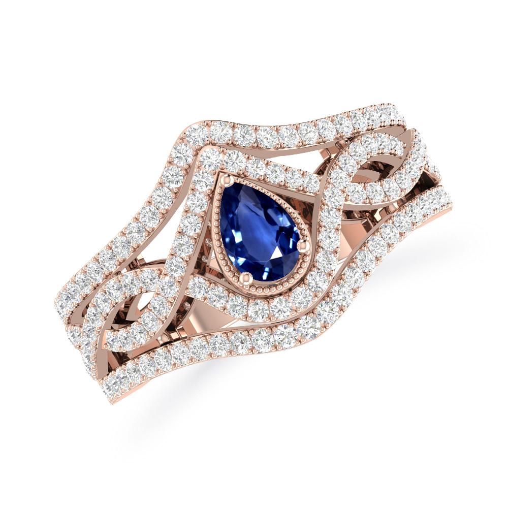 Rose Gold - Sapphire