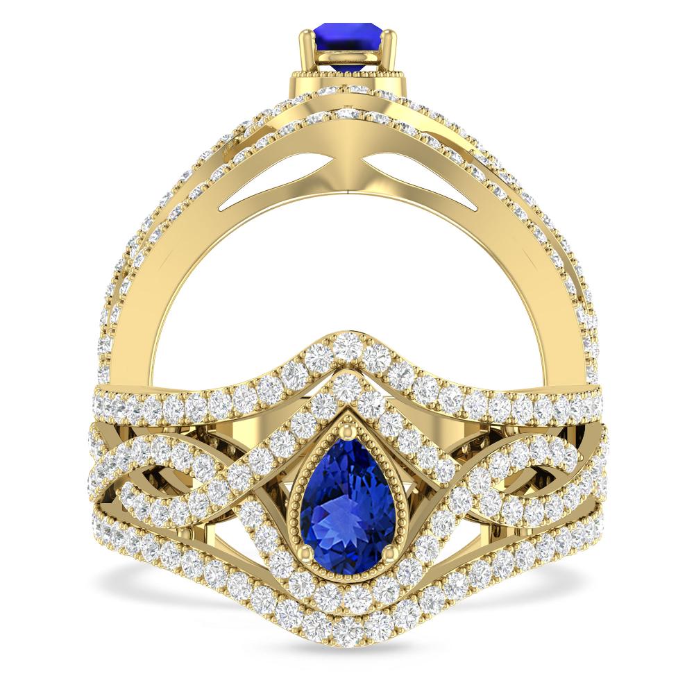 Yellow Gold - Tanzanite