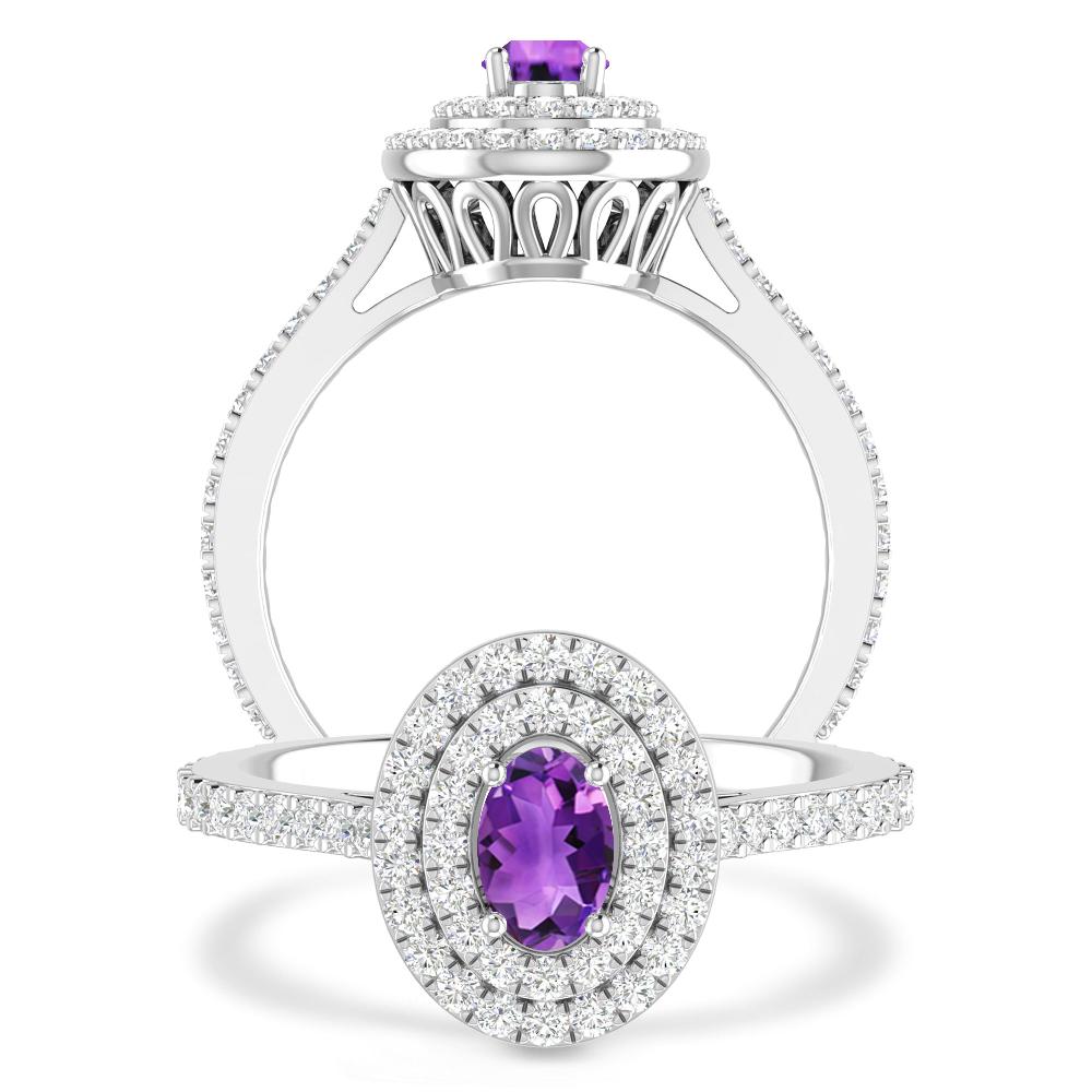 White Gold - Amethyst