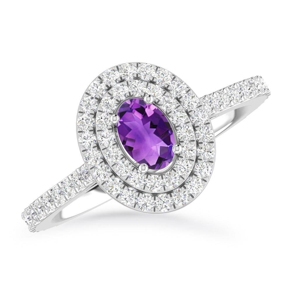 White Gold - Amethyst