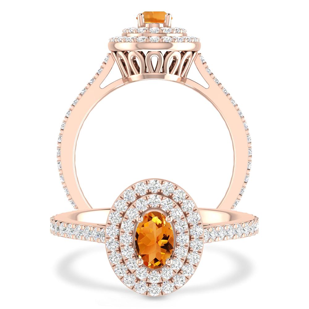 Rose Gold - Citrine