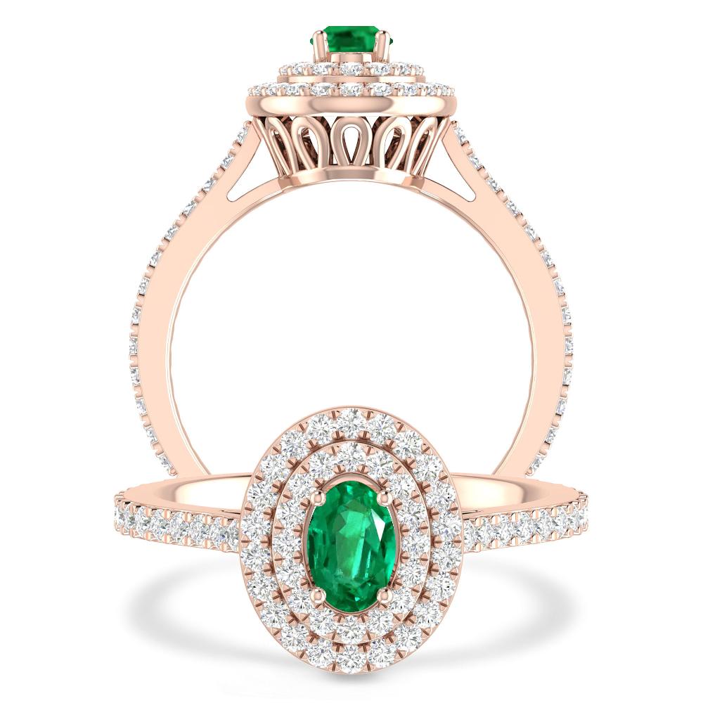 Rose Gold - Emerald