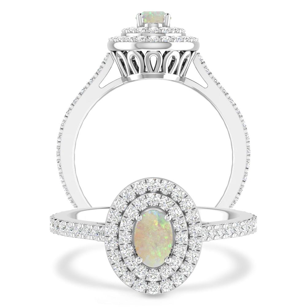 White Gold - Opal