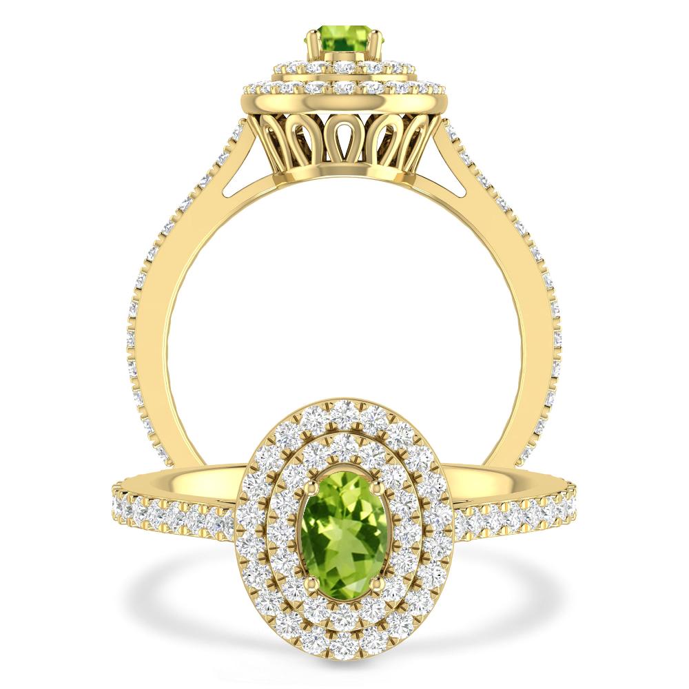 Yellow Gold - Peridot