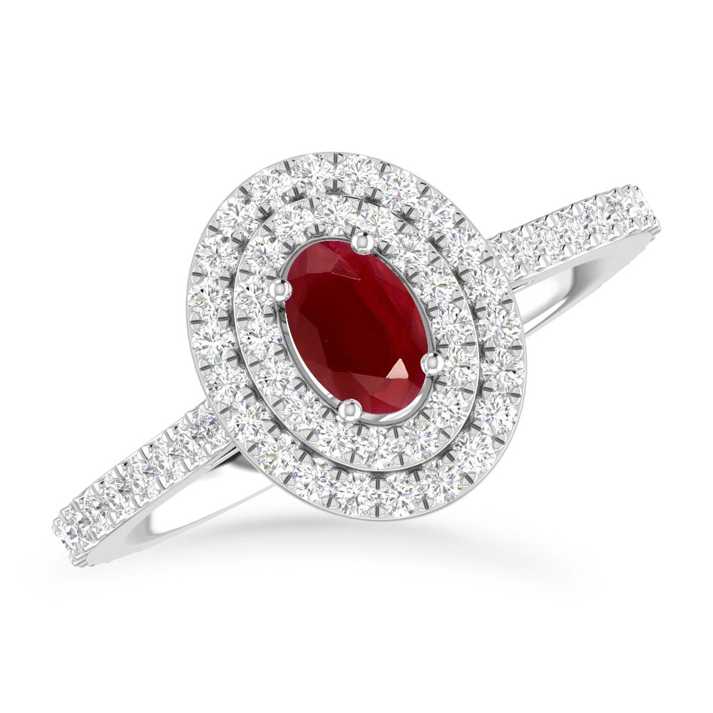 White Gold - Ruby