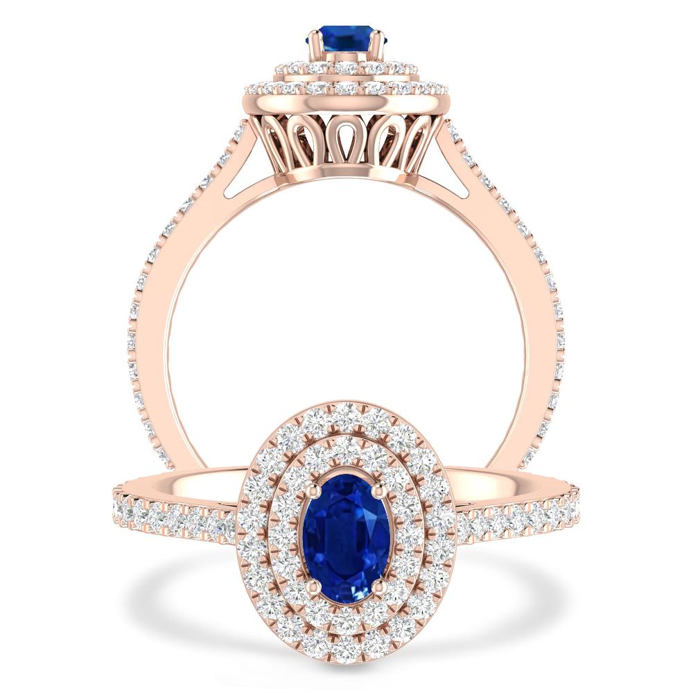 Rose Gold - Sapphire