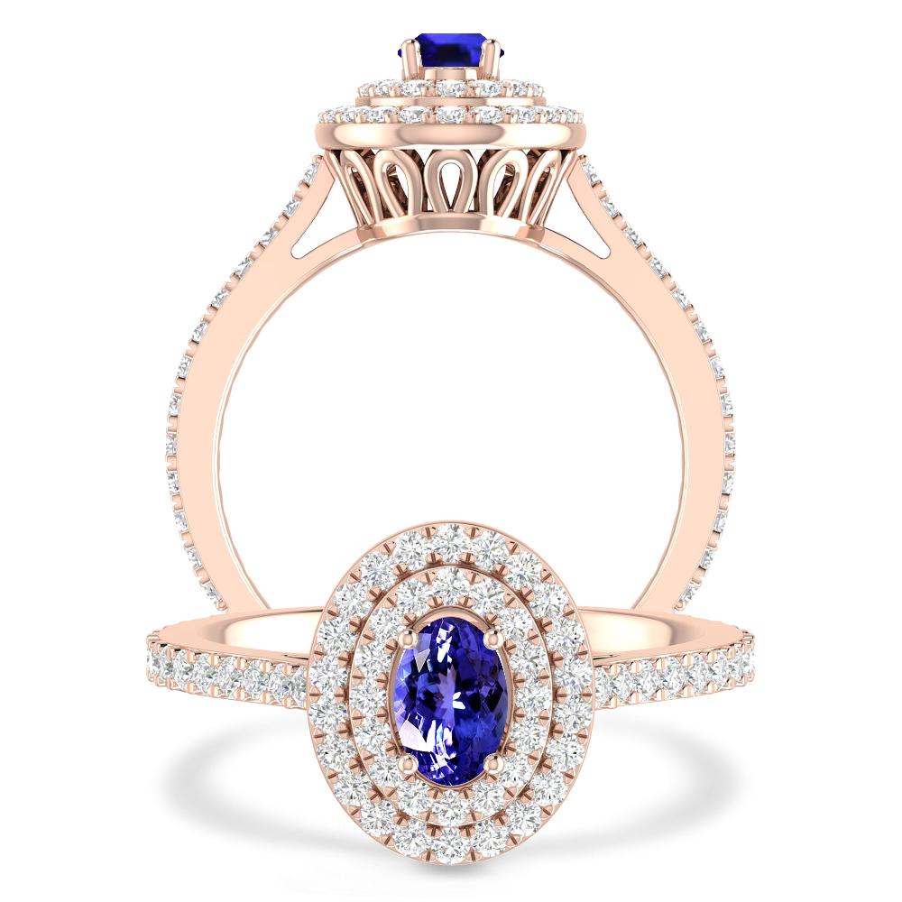 Rose Gold - Tanzanite