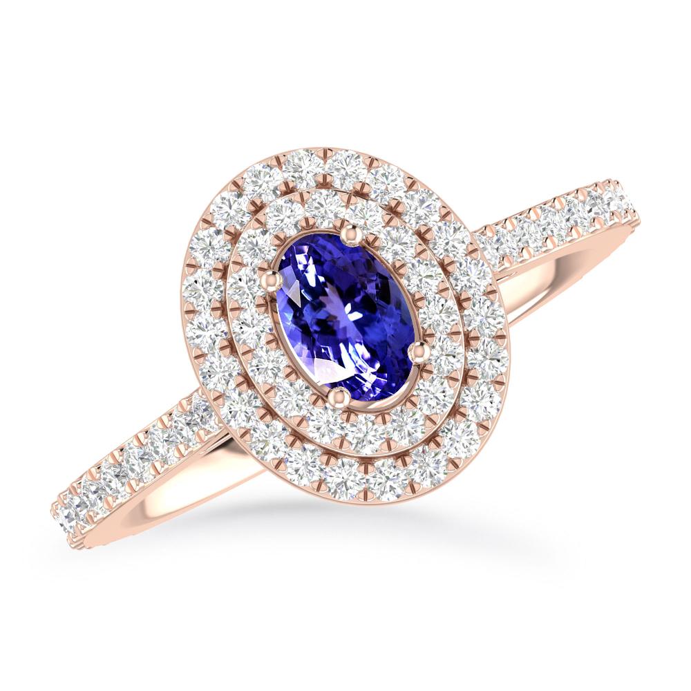 Rose Gold - Tanzanite