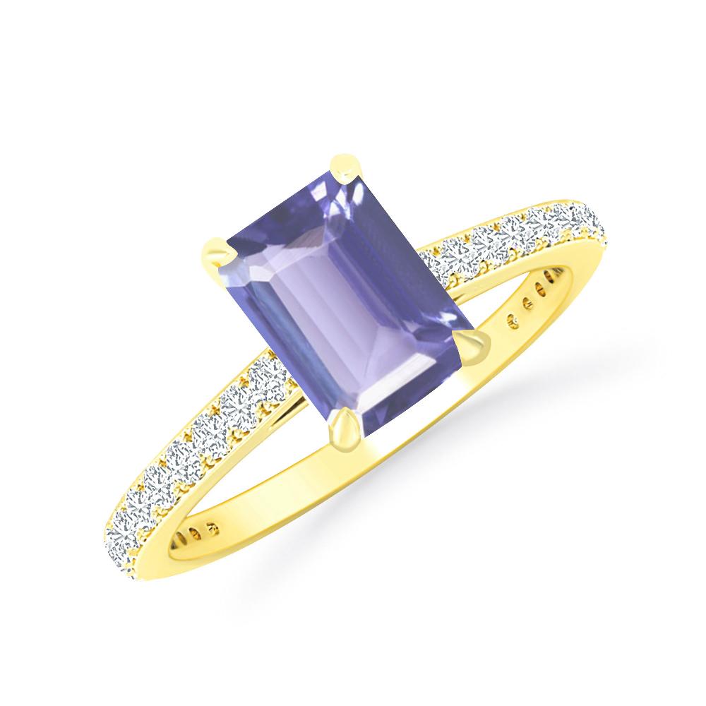 Yellow Gold - Tanzanite