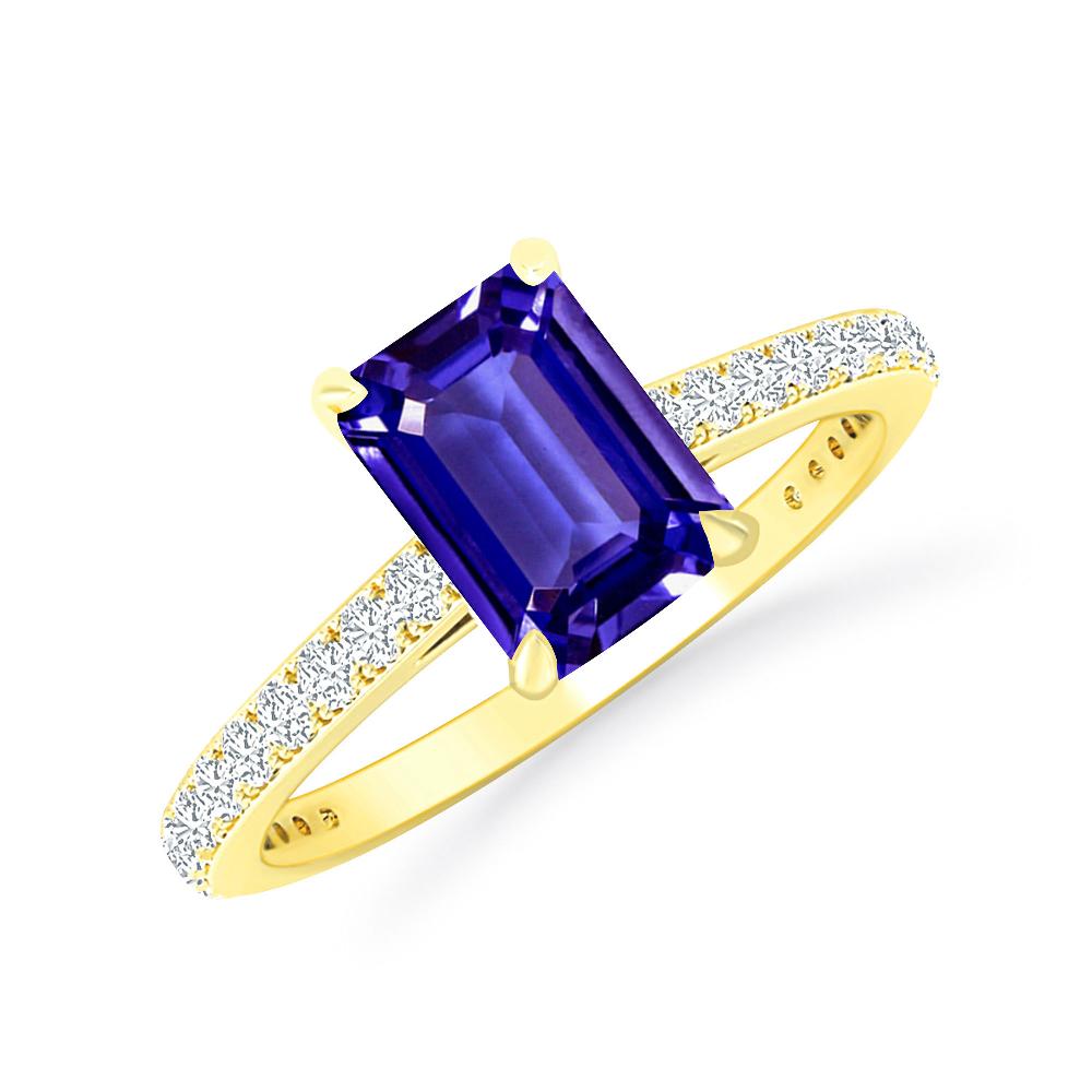 Yellow Gold - Tanzanite