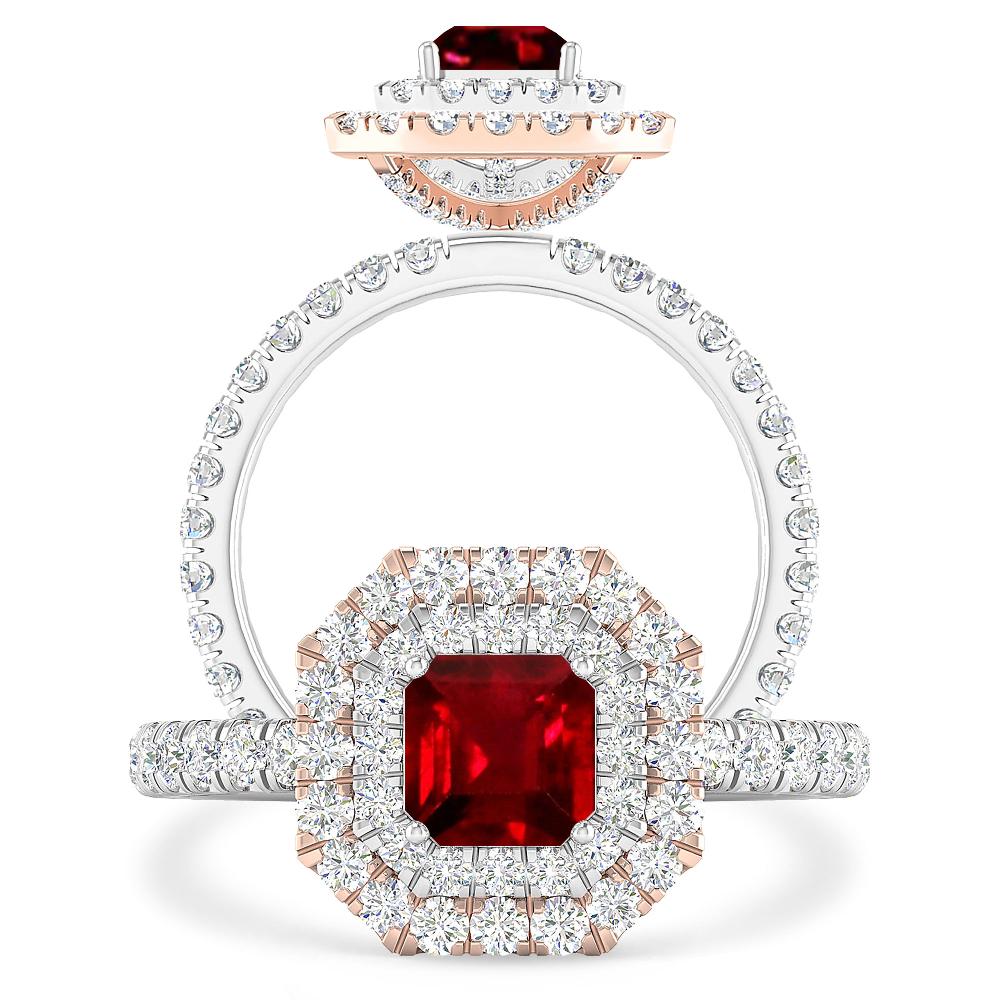 White Gold - Ruby