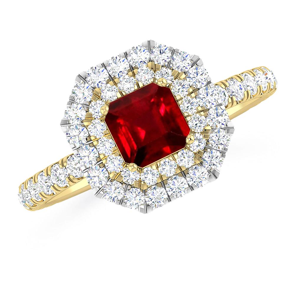 Yellow Gold - Ruby