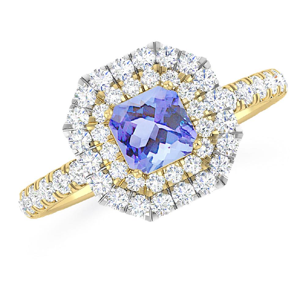 Yellow Gold - Tanzanite