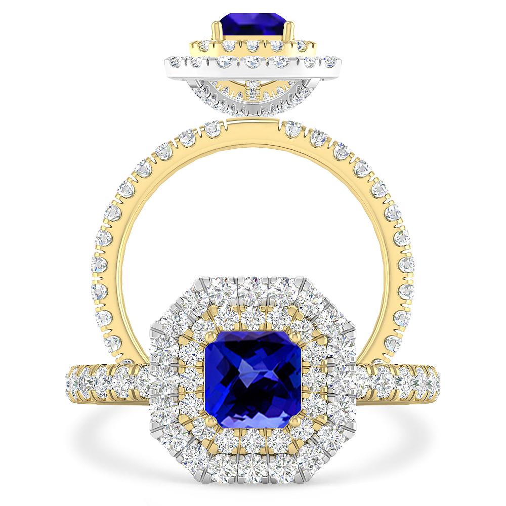Yellow Gold - Tanzanite