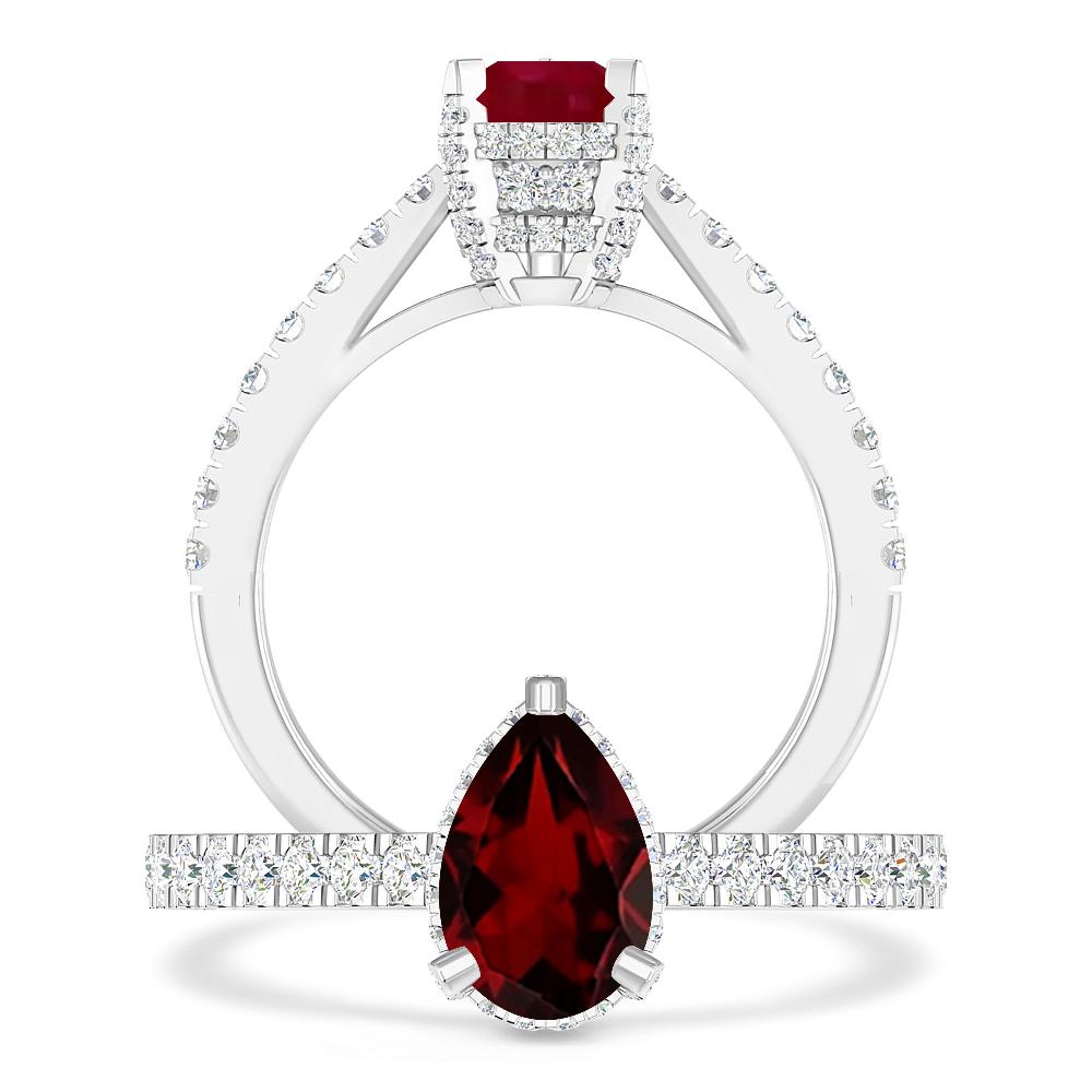 White Gold - Garnet