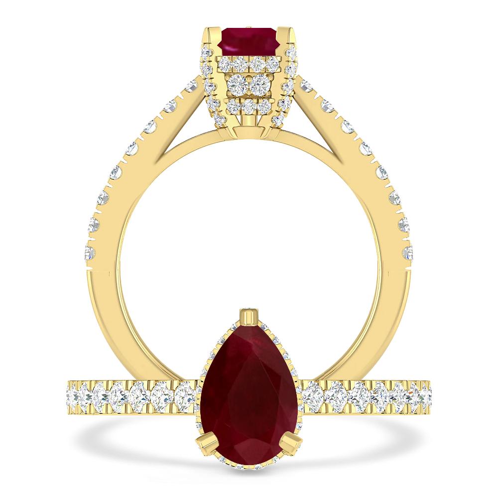 Yellow Gold - Ruby