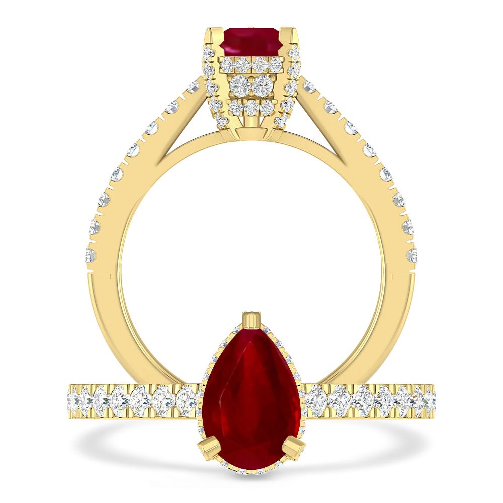 Yellow Gold - Ruby