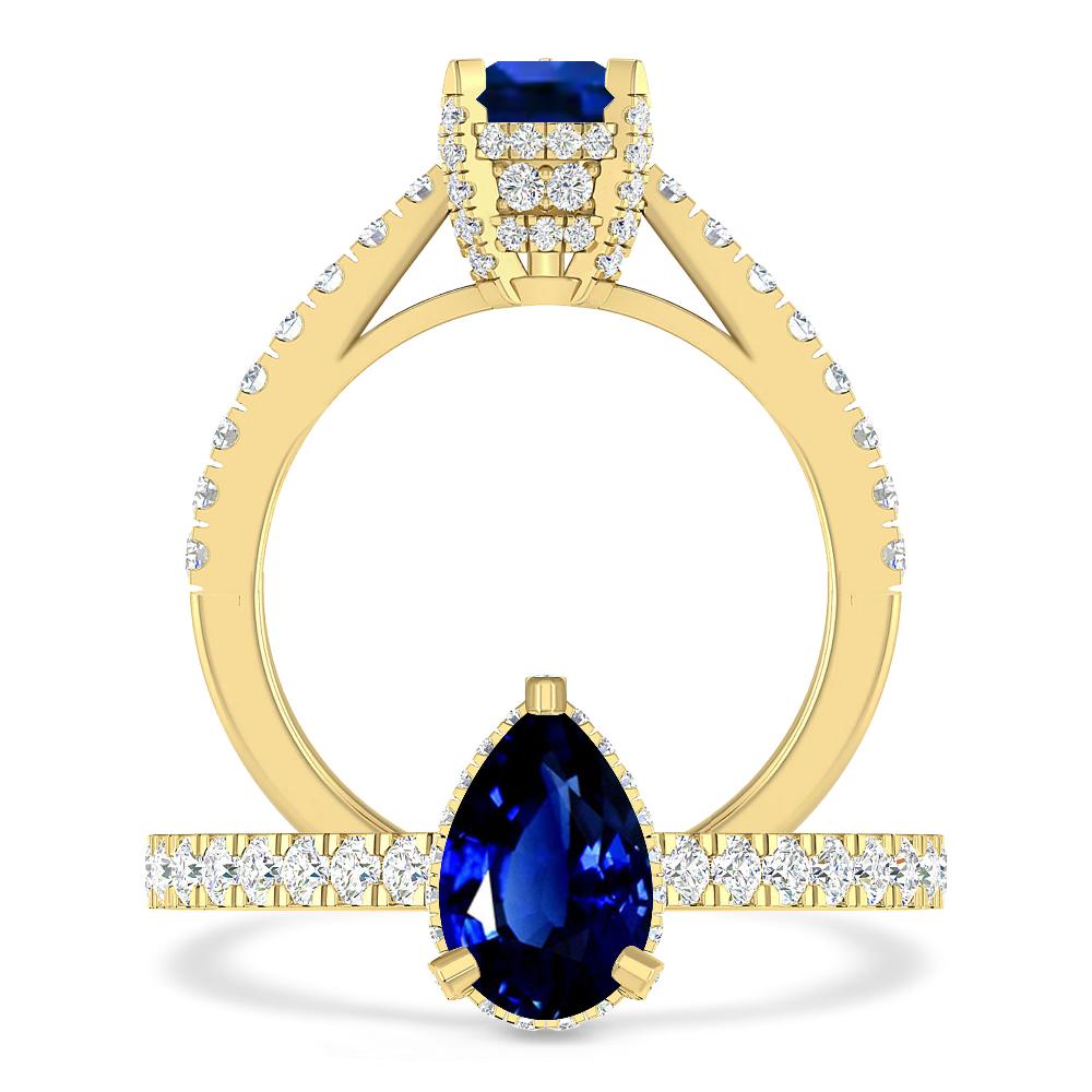 Yellow Gold - Sapphire