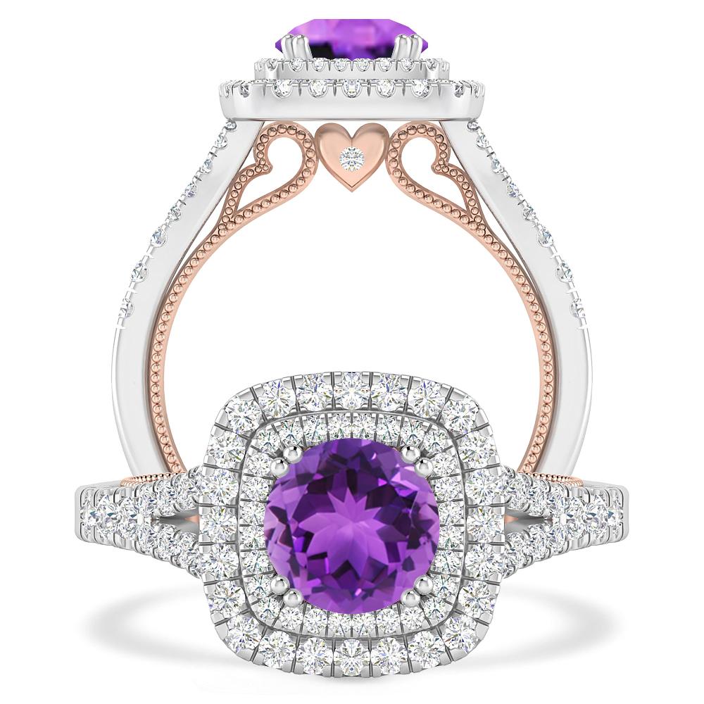White Gold - Amethyst