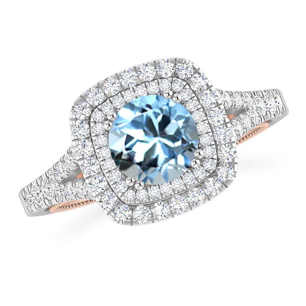 White Gold - Aquamarine