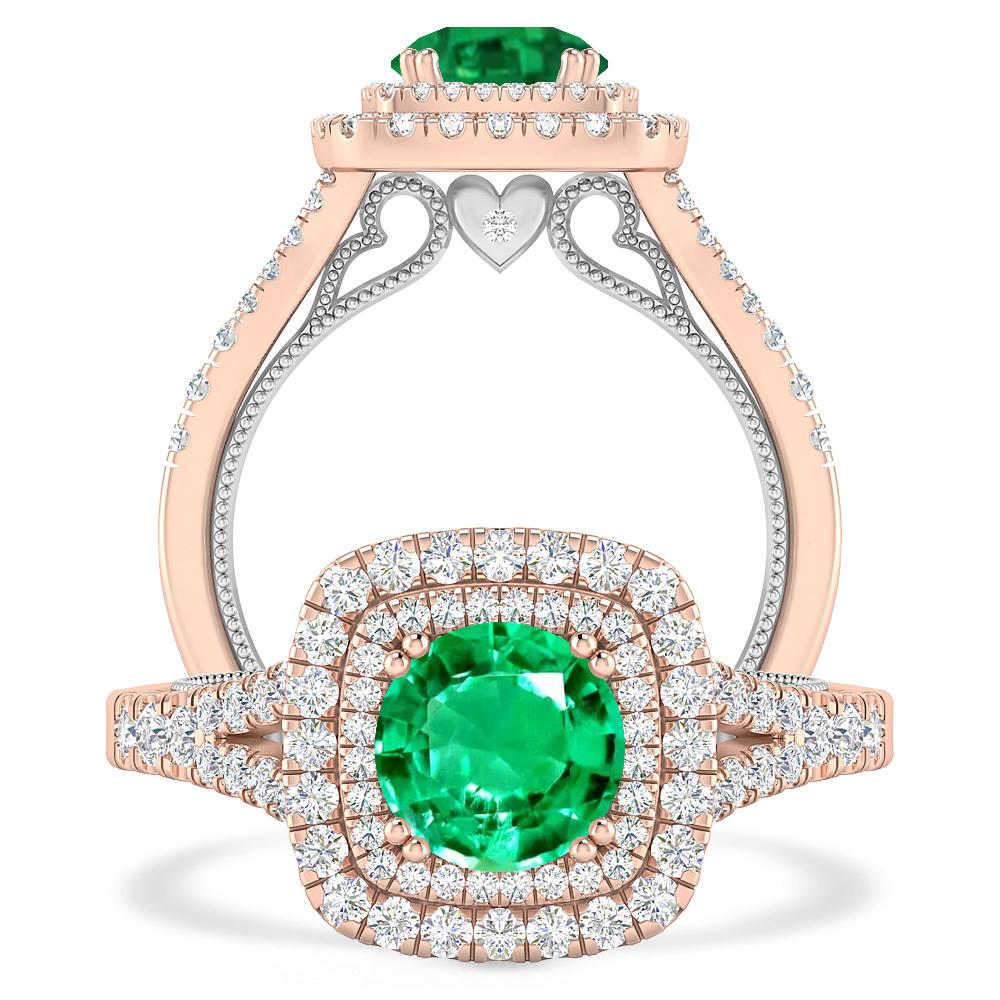 Rose Gold - Emerald